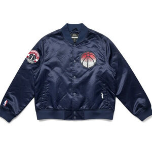 NWT Pro Standard Women’s NBA Washington Wizards Jewel Satin Jacket – Size XL